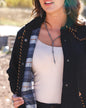 Women's Cruel Denim Black Shirt jacket