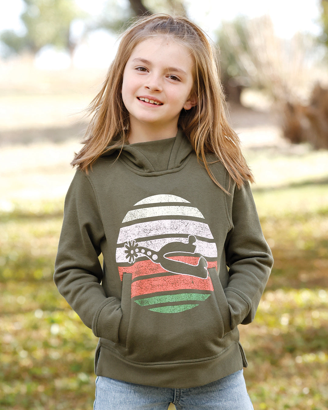 Girl's Cruel Girl Green Spur Hoodie