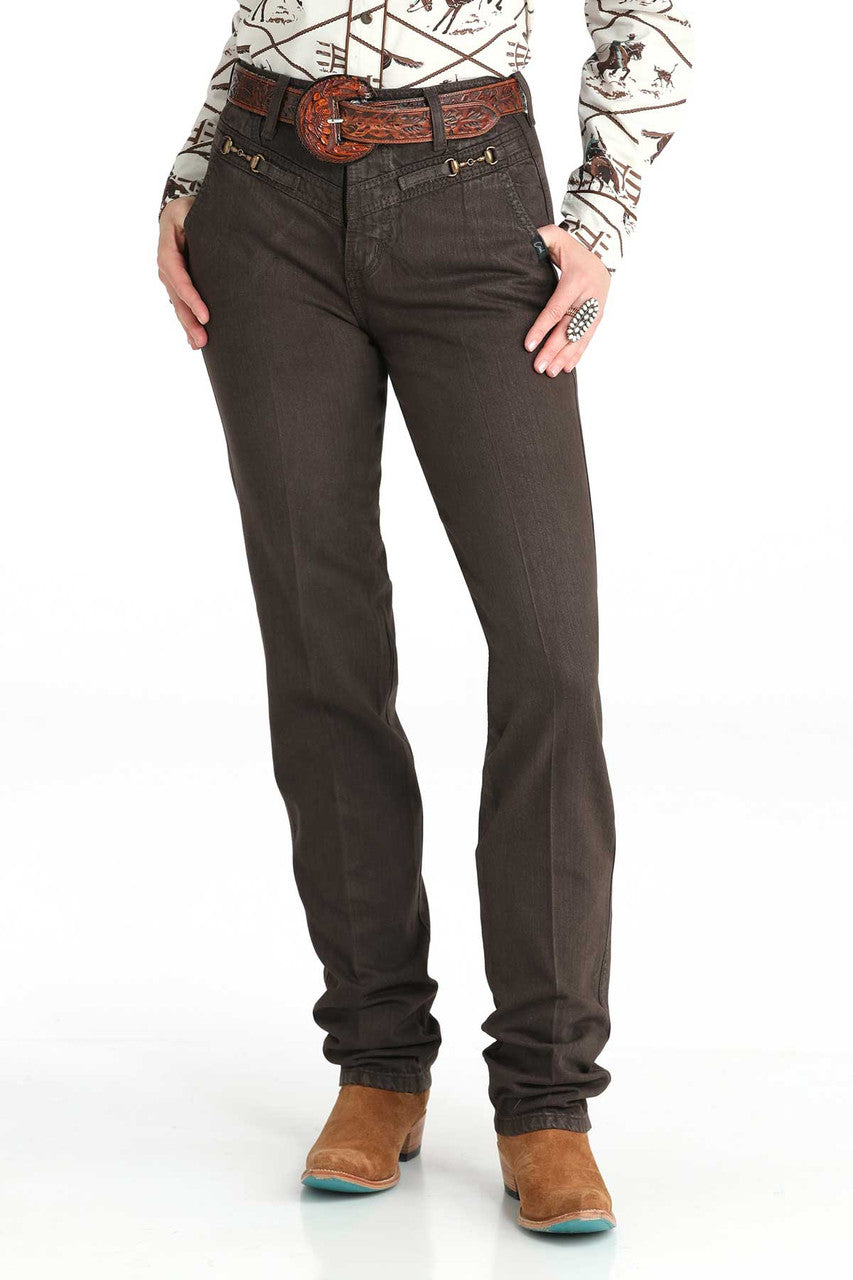 Women's Cruel Denim Brown Quinn Tapered Leg Jeans