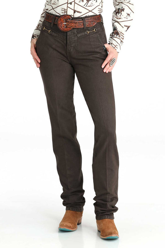 Women's Cruel Denim Brown Quinn Tapered Leg Jeans