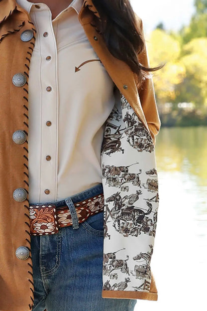 Women's Cruel Denim Brown Shirt jacket