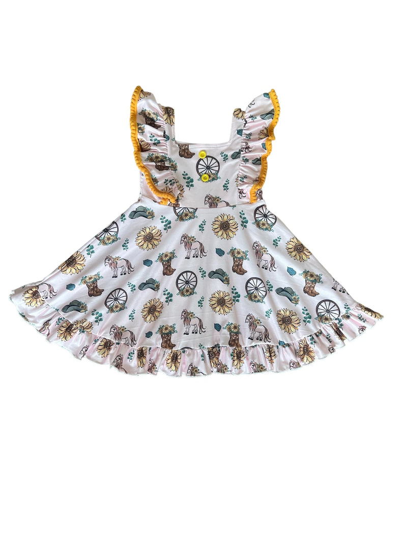 Girl's Shea Baby Sunflower Dress