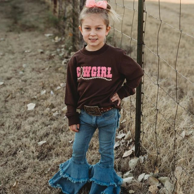 Girl's Shea Baby 'Cowgirl' Sweatshirt