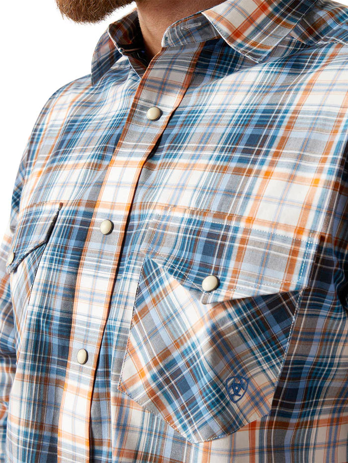 Men's Ariat Mens Pro Series Gordon Shirt Blue