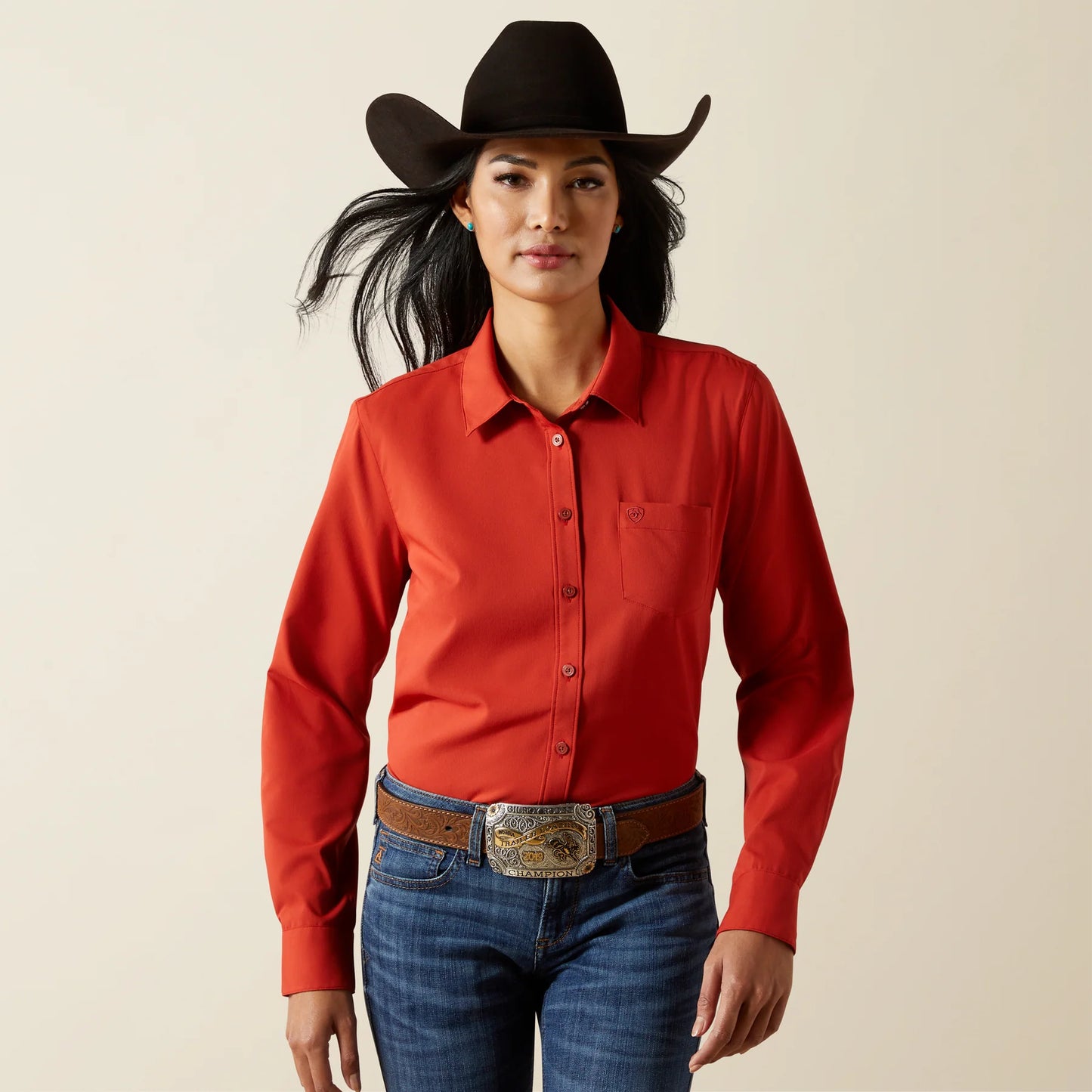 Women's Ariat Kirby Stretch Shirt - Ketchup
