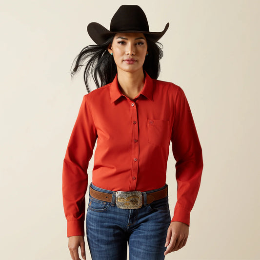 Women's Ariat Kirby Stretch Shirt - Ketchup