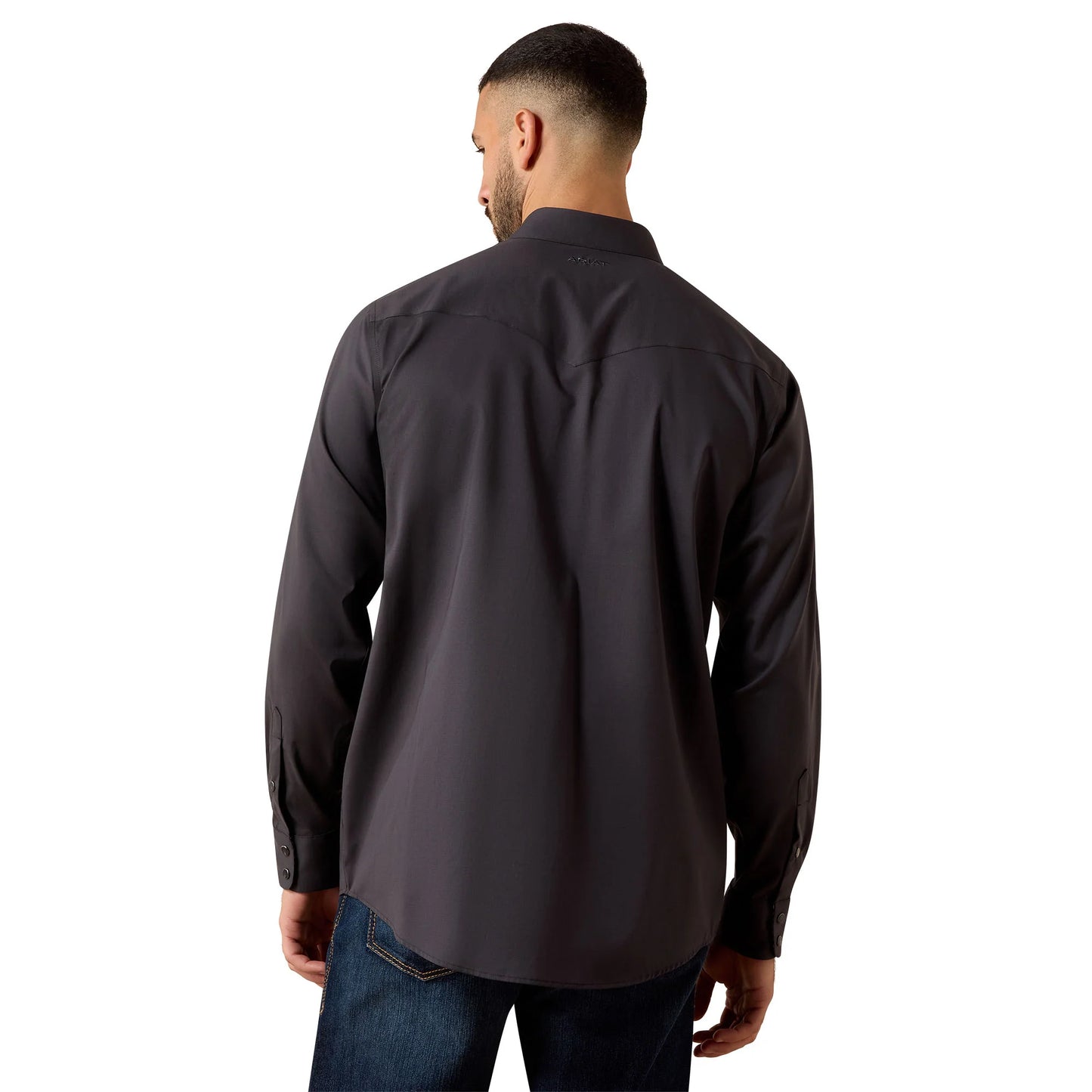 Men's Ariat Wrinkle Free Slub Phantom Snap Shirt