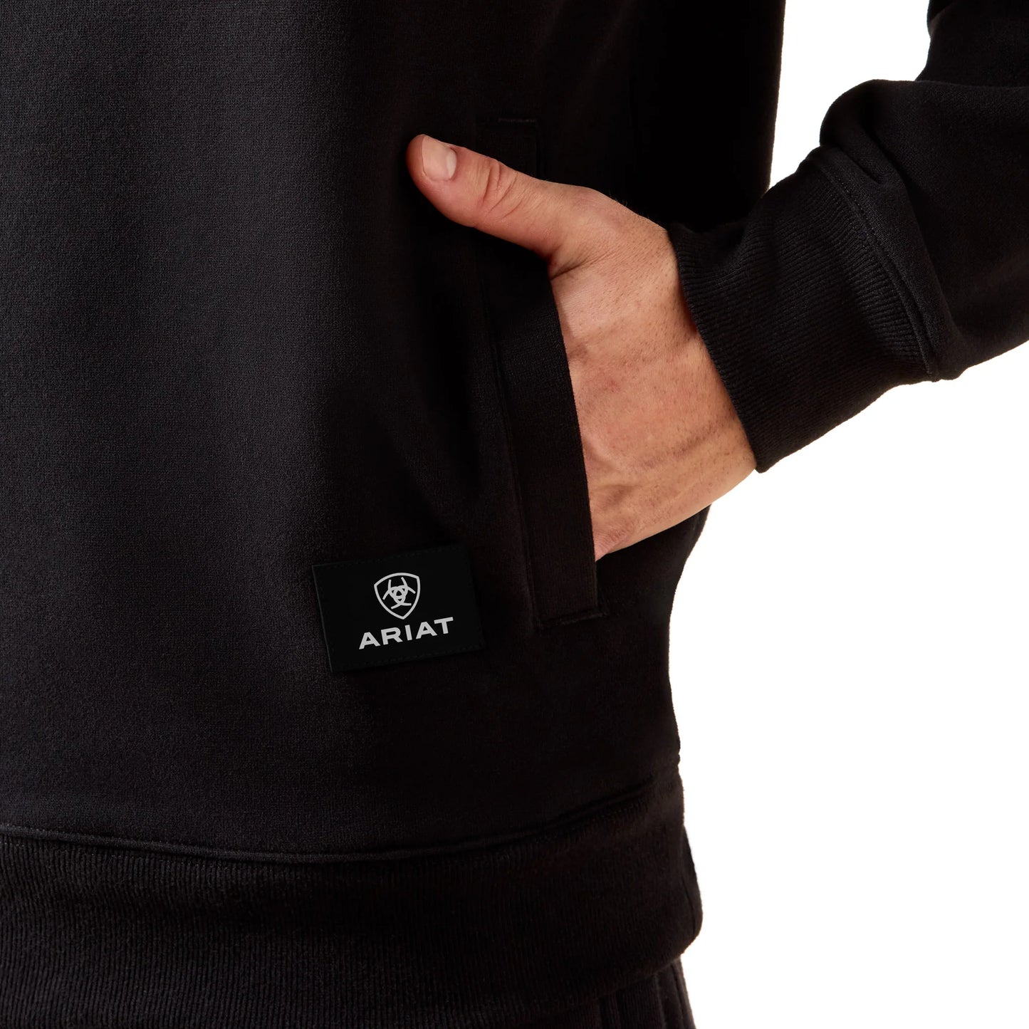 Men's Ariat Black Core 1/4 Zip Sweatshirt