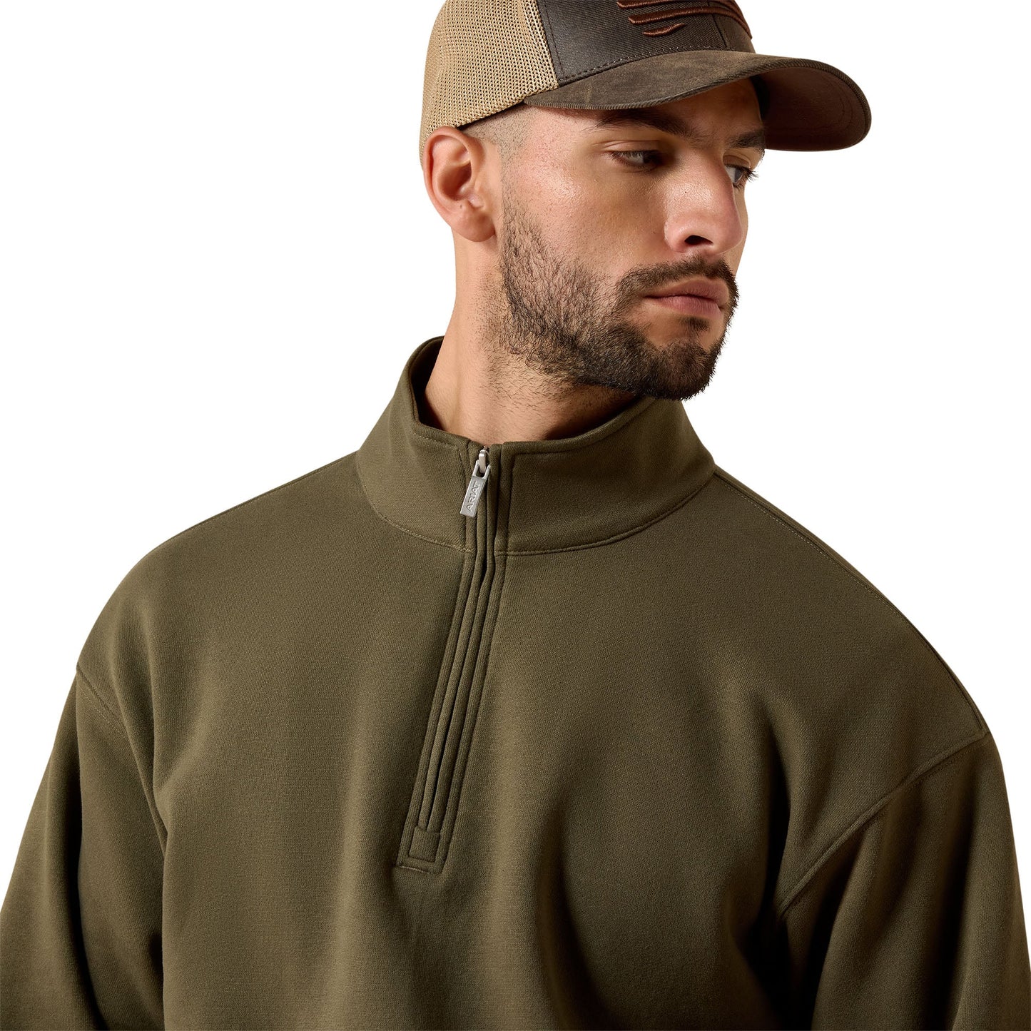 Men's Ariat Grape Leaf Core 1/4 Zip Sweatshirt