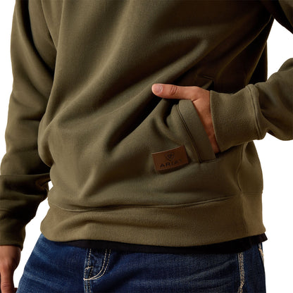 Men's Ariat Grape Leaf Core 1/4 Zip Sweatshirt