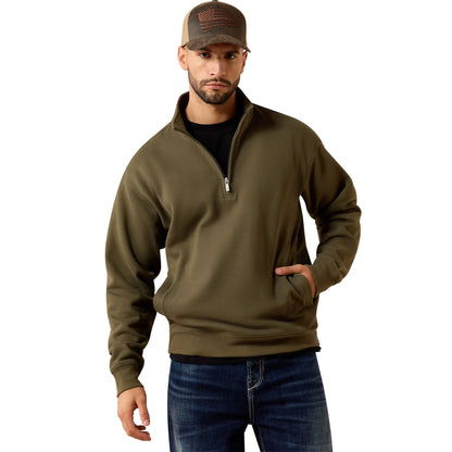 Men's Ariat Grape Leaf Core 1/4 Zip Sweatshirt