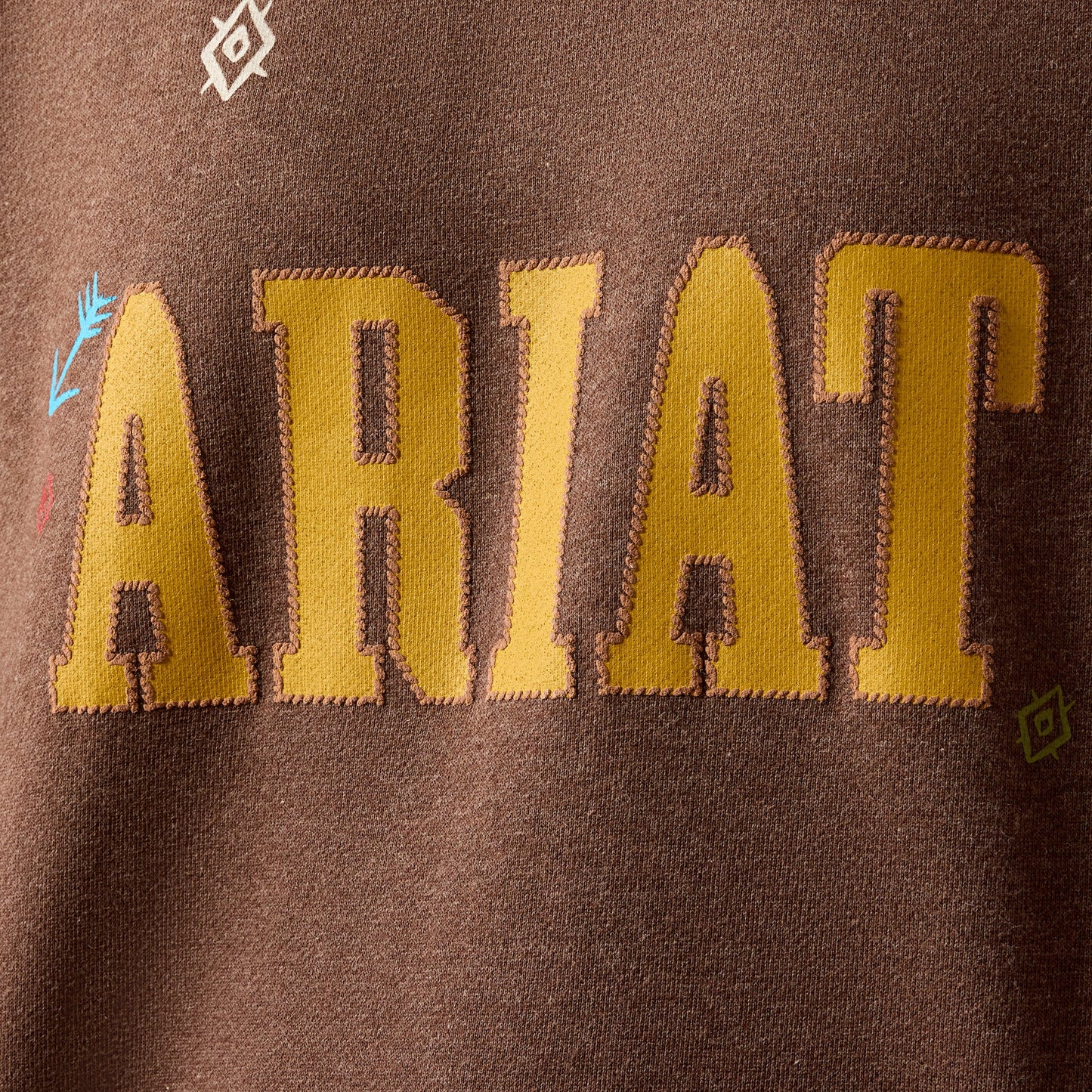 Women's Ariat Essential Chicory Coffee Heather Crew Sweatshirt