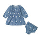 Girl's Wrangler Boot Stitch Long Sleeve Dress