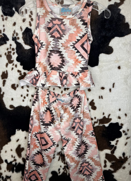 Girl's Shea Baby Aztec Pants Set