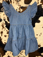 Girl's Shea Baby Denim Ruffle Dress