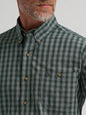 Men's Wrangler George Strait™ Plaid Shirt - Green