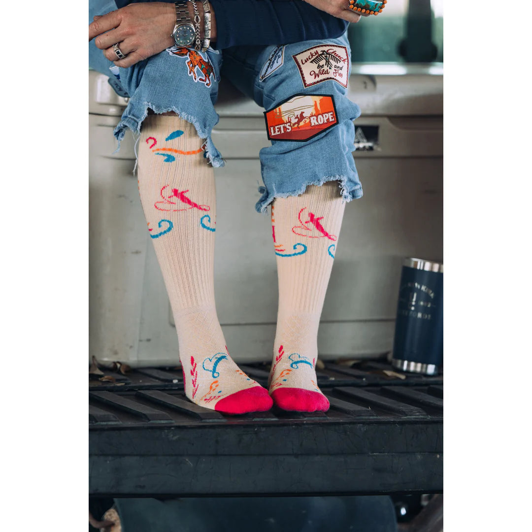 Lucky Chuck Performance Boot Socks-Keep The Faith