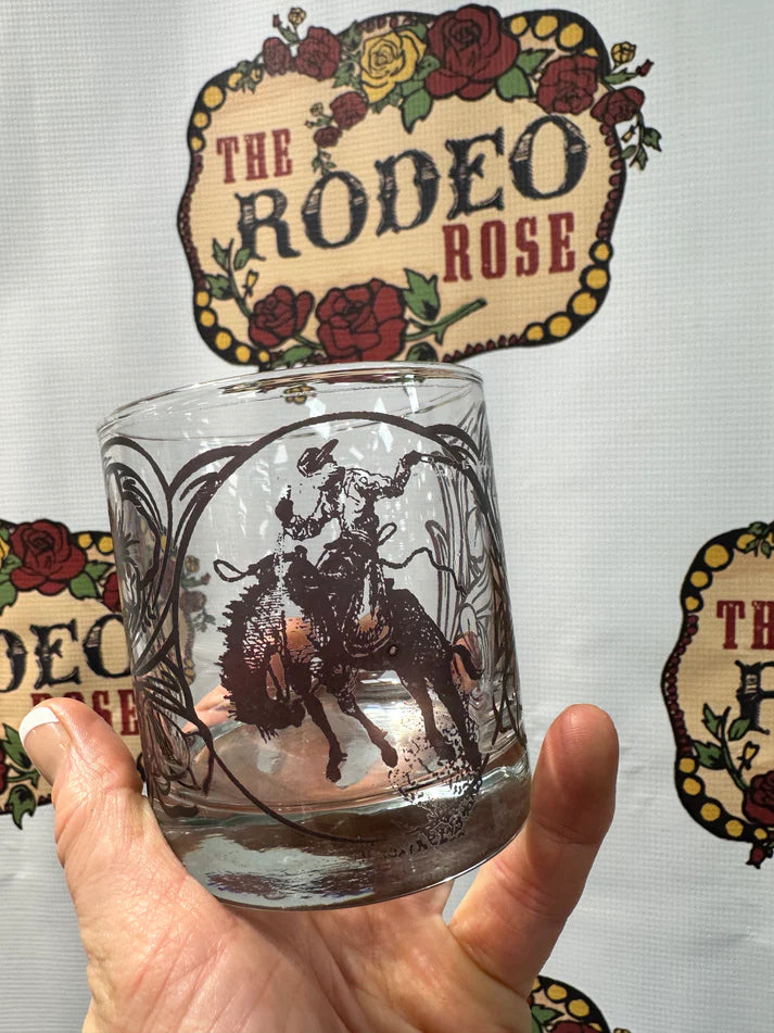 The Rodeo Rose On the Rocks Glass