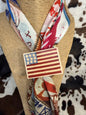 Women's XOXO Star-Spangled Flag Scarf Slide