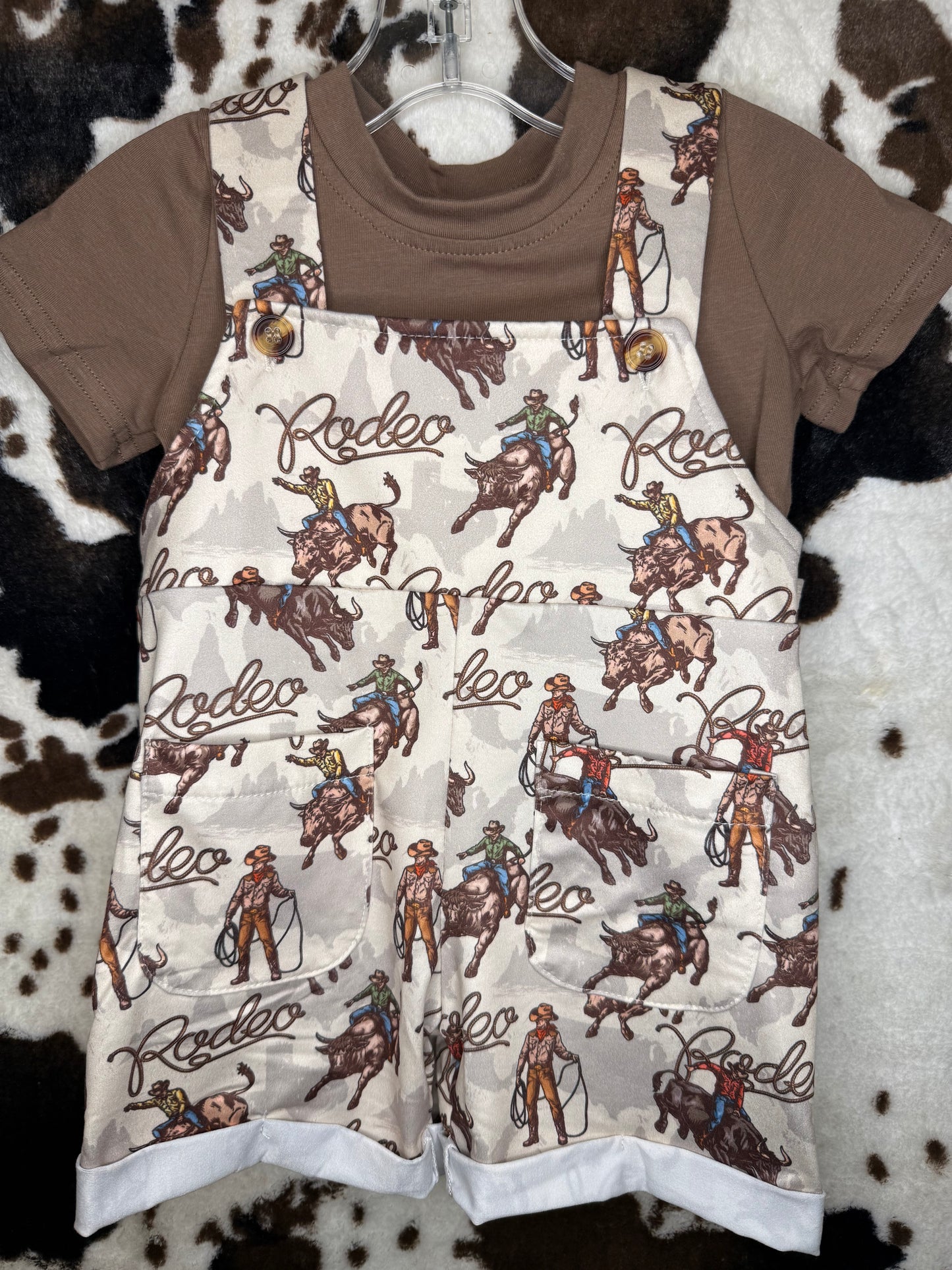 Boy's Shea Baby Rodeo Bull Rider Romper