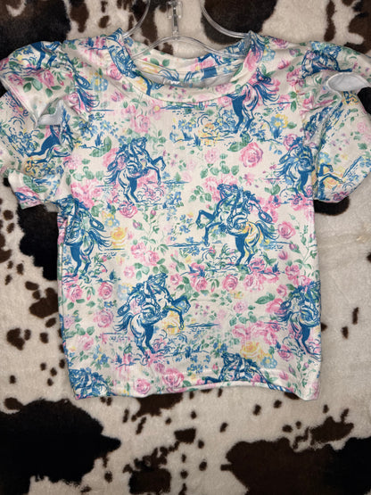 Girl's Shea Baby Floral Frontier Top