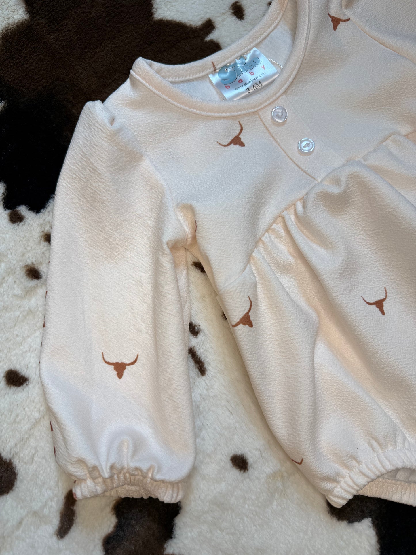 Girl's Shea Baby/Toddler Desert Print Long Sleeve