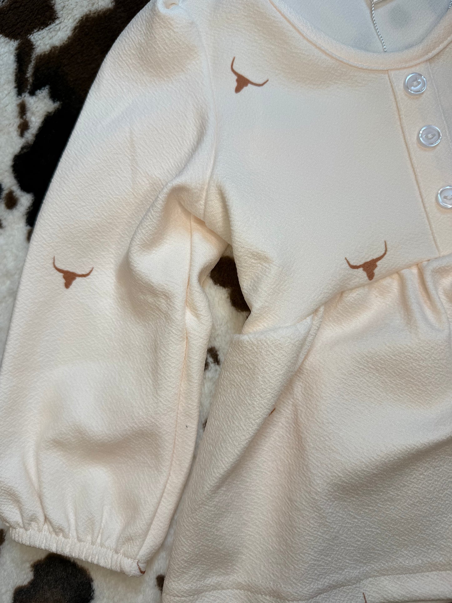Girl's Shea Baby/Toddler Desert Print Long Sleeve