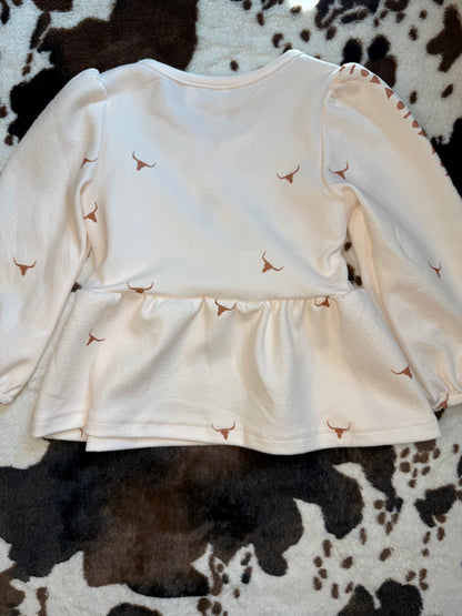 Girl's Shea Baby/Toddler Desert Print Long Sleeve