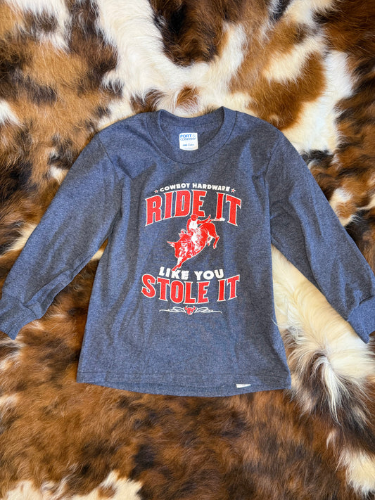 Boy's CH 'Ride It Like You Stole It' Long Sleeve Graphic T-Shirt