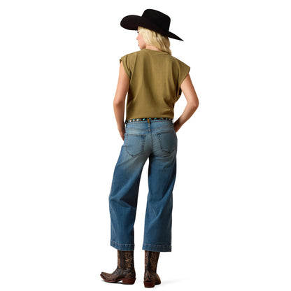 Women's Ariat Sadie Perfect Rise Wide Leg Crop Jean