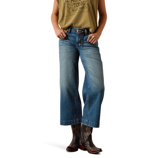 Women's Ariat Sadie Perfect Rise Wide Leg Crop Jean