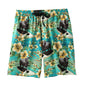 Men's Cinch Teal Cow Surfer Swim Trunks