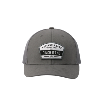 Men's Cinch Logo Grey Trucker Cap