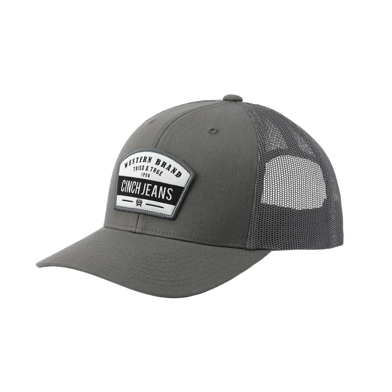 Men's Cinch Logo Grey Trucker Cap