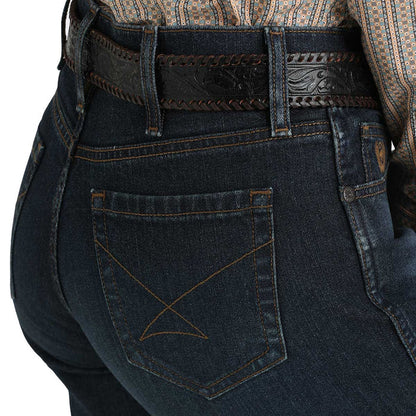 Women's Cinch Boot Cut Performance Slim Moderate Rise Jeans - Dark Stone