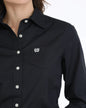 Women's Cinch Long Sleeve Shirt - Navy
