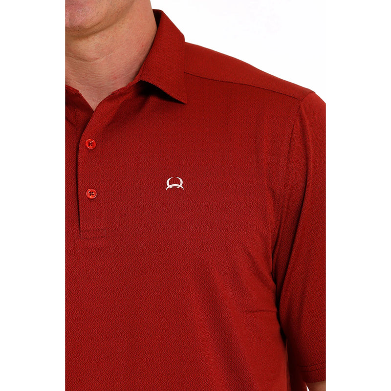 Men's Cinch Arenaflex Red Polo Shirt