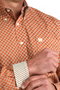 Men's Cinch Button-Down Western Shirt - Burnt Orange