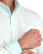 Men's Cinch Tencel Classic Fit Button-Down Western Shirt - Teal