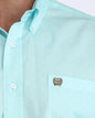 Men's Cinch Classic Fit Button-Down Western Shirt - Teal Geometric
