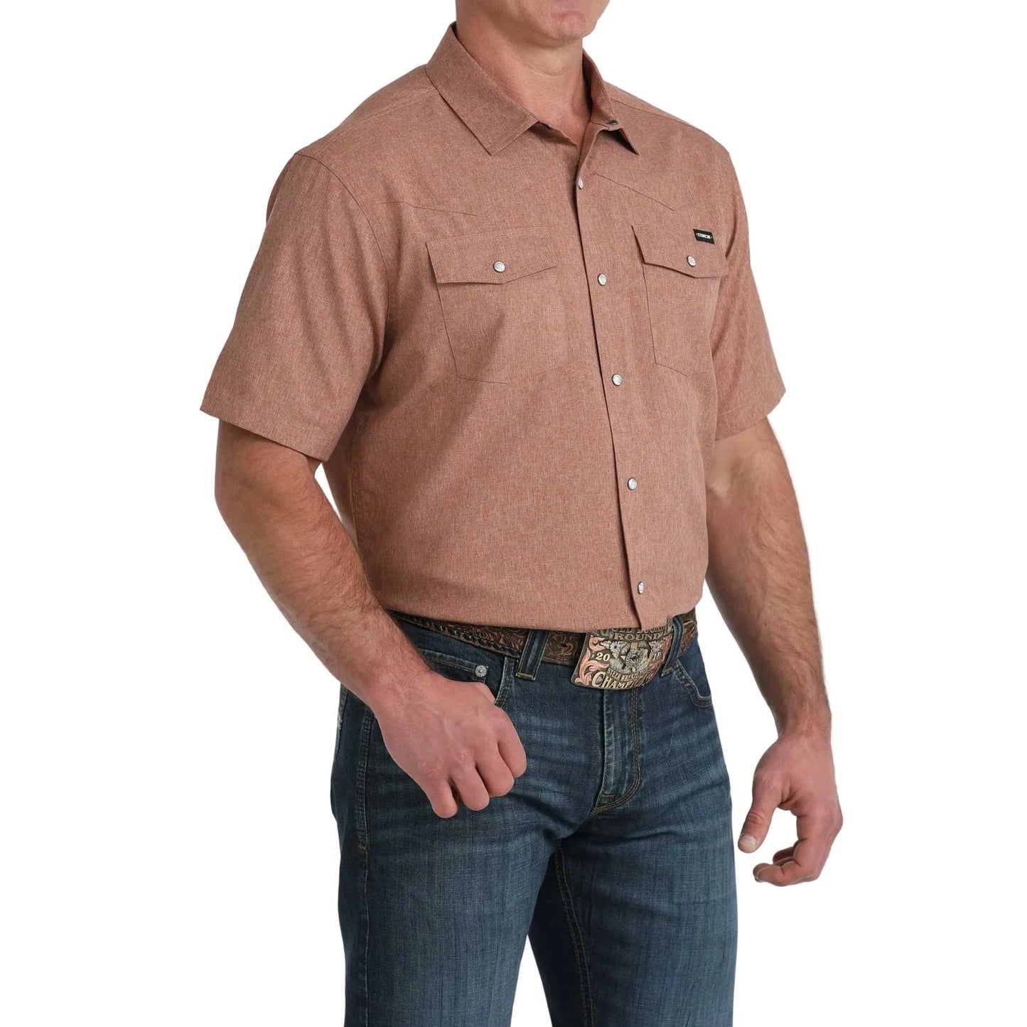 Men's Cinch ArenaFlex Button Down Western Shirt - Brown