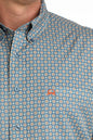 Men's Cinch ArenaFlex Long Sleeve Western Shirt - Blue