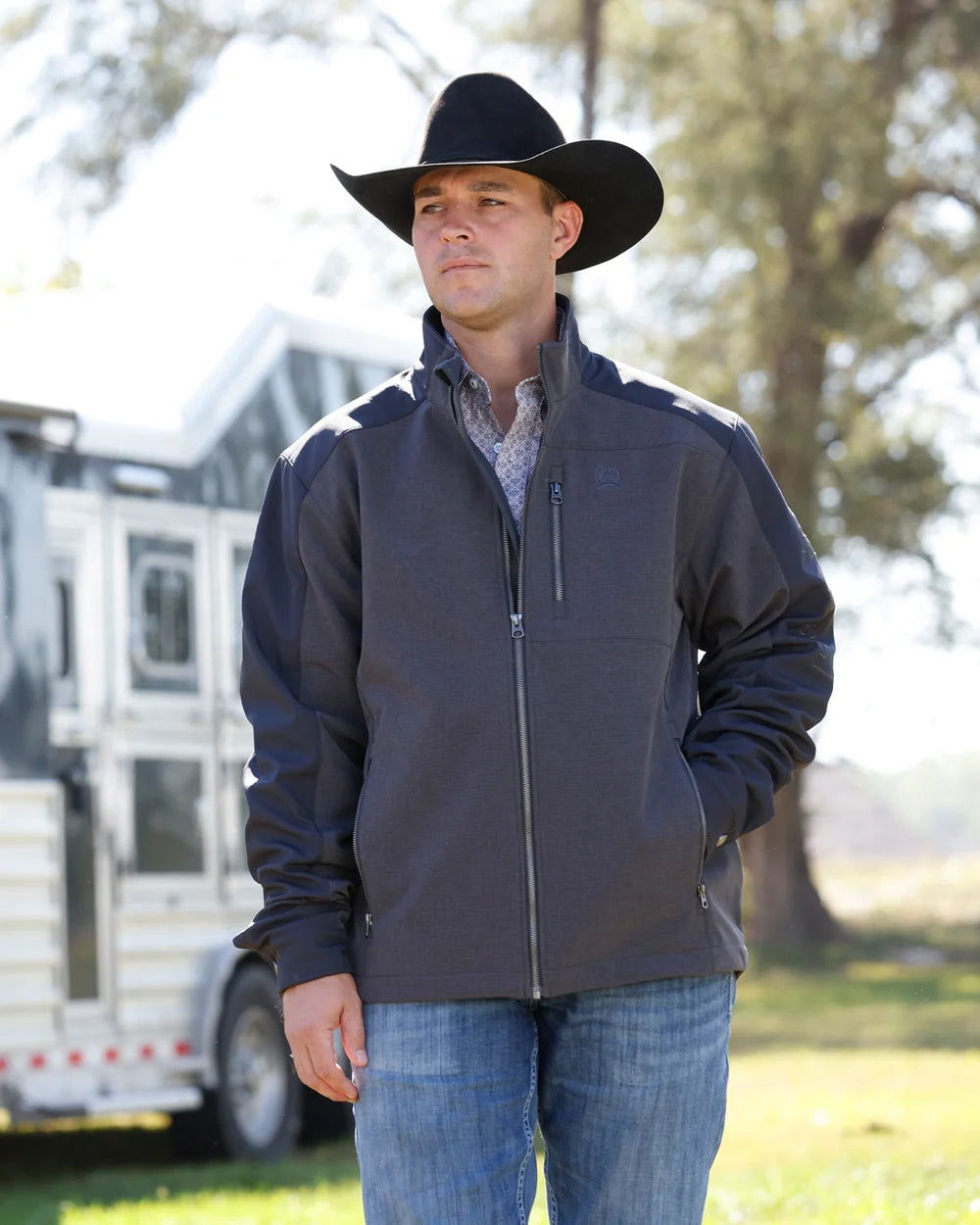 Men's Cinch Bonded Jacket - Black/Gray