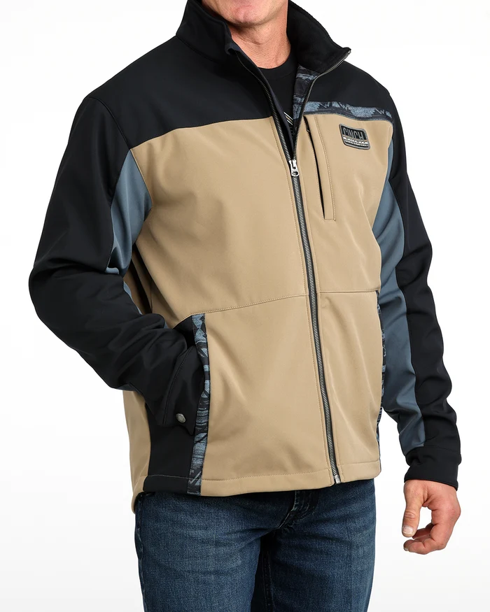 Men's Cinch Bonded Jacket - Color Blocked Tan