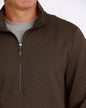 Men's Cinch 1/2 Zip Cable Knit Pullover - Brown