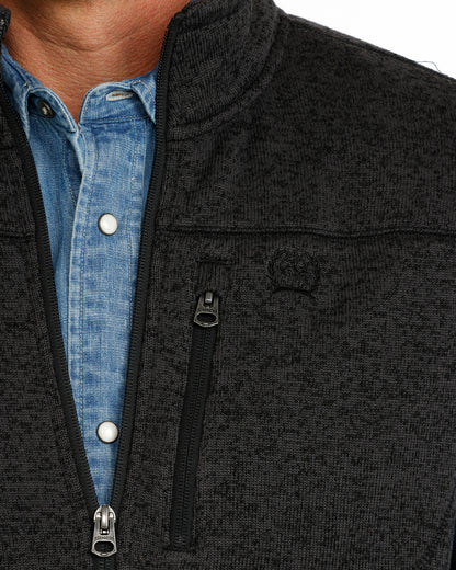 Men's Cinch Sweater Vest - Charcoal