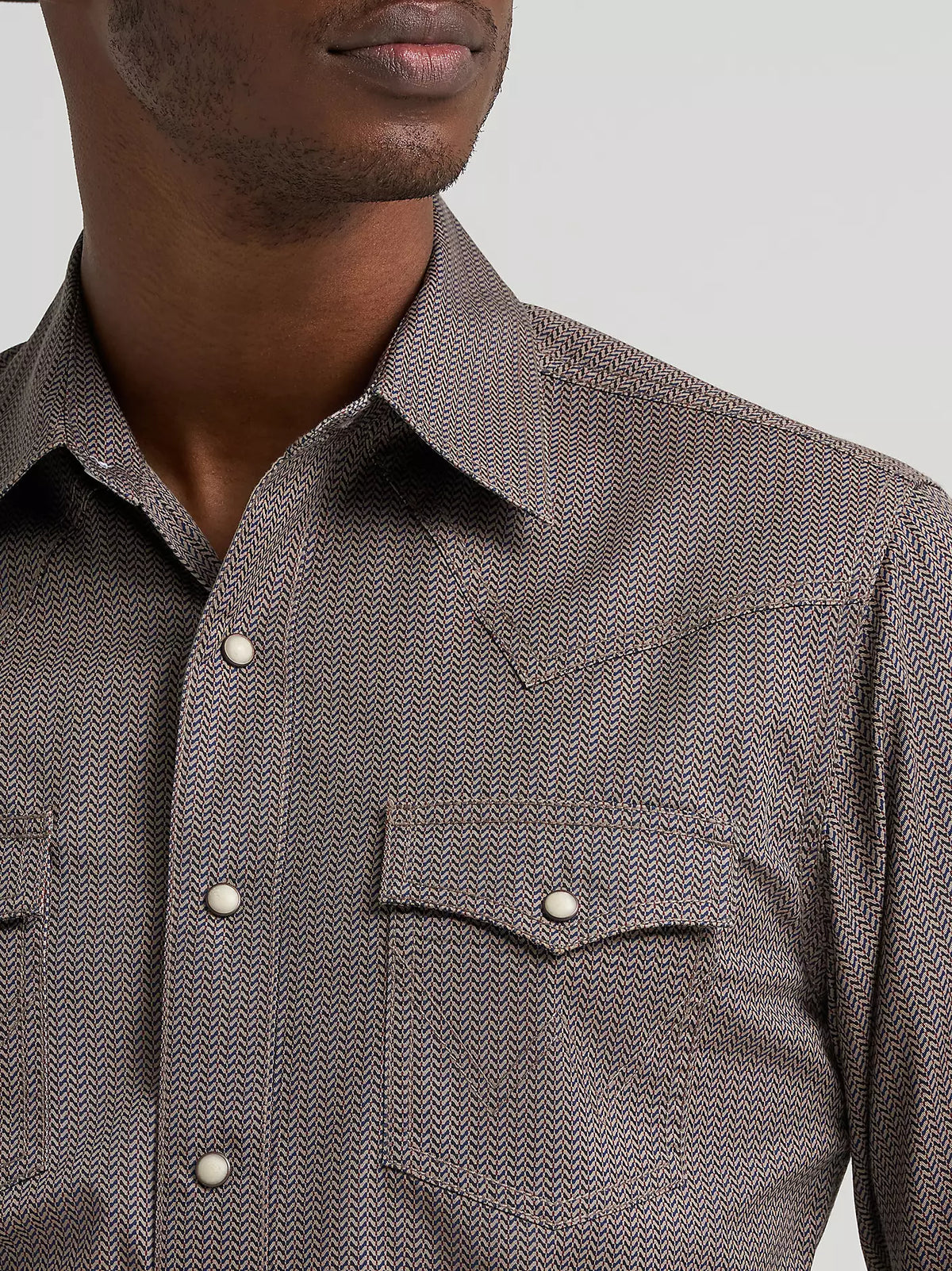 Men's Wrangler Retro Snap Western Shirt - Rust Multi