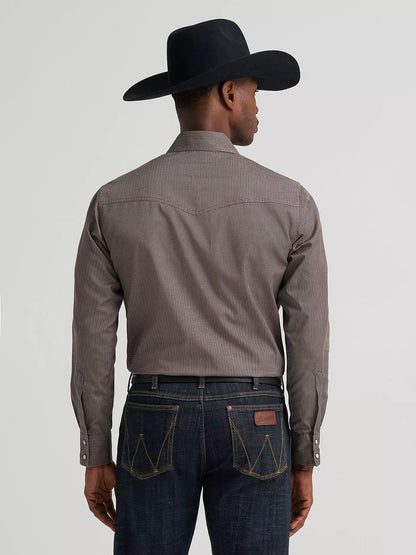 Men's Wrangler Retro Snap Western Shirt - Rust Multi
