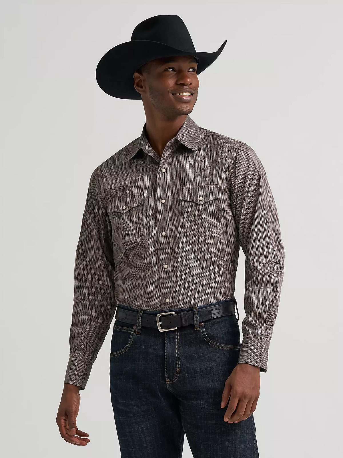 Men's Wrangler Retro Snap Western Shirt - Rust Multi