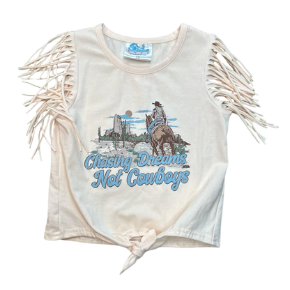 Girl's Shea Baby Chasing Dreams Not Cowboys Graphic Shirt